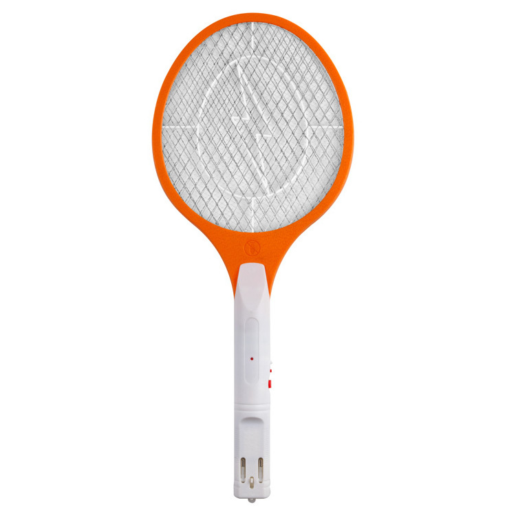 Rechargeable Battery Powered Mosquito Killing Swatter European Plug Bug Zapper without Led Light