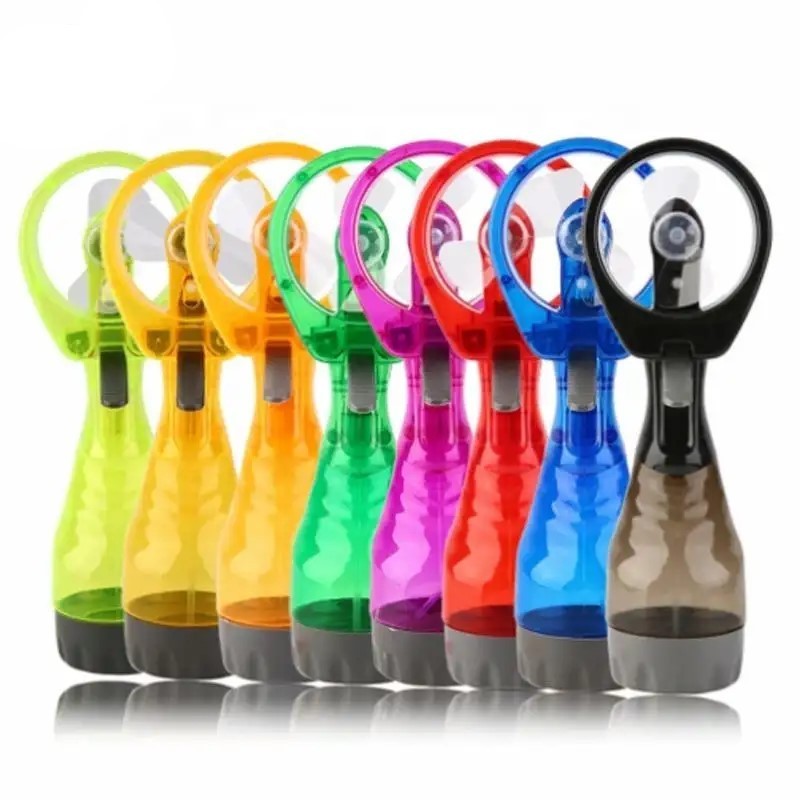 Wholesale Small Portable Mister Spray Fan Mini Handy Fan Outdoor Travel Handheld Mist Fan With Water