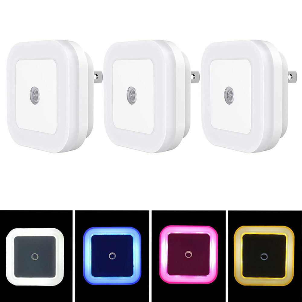 Led Night Light Smart Night Sensor  Plug In Wall Night Lamp Bathroom Home Kitchen Hallway Staireway Bedroom Nightlight