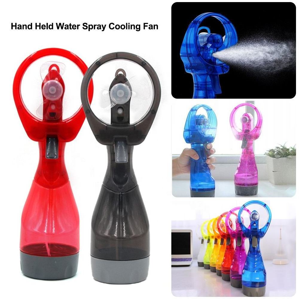 Wholesale Small Portable Mister Spray Fan Mini Handy Fan Outdoor Travel Handheld Mist Fan With Water