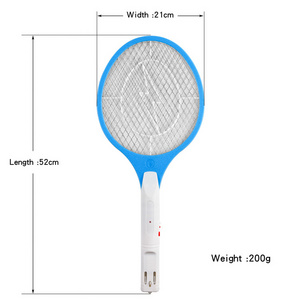 Rechargeable Battery Powered Mosquito Killing Swatter European Plug Bug Zapper without Led Light