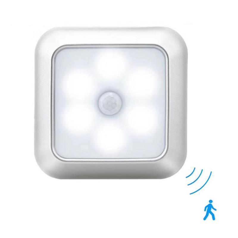 Battery Powered LED Motion Sensor Night Light Wireless Lighting Stairs Light Bedroom Wall Lamp For Cupboard Toilet Wardrobe Home