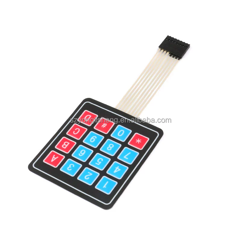 Factory Stock Membrane Switch 4x4 Matrix Keypad