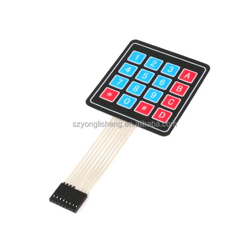 Factory Stock Membrane Switch 4x4 Matrix Keypad