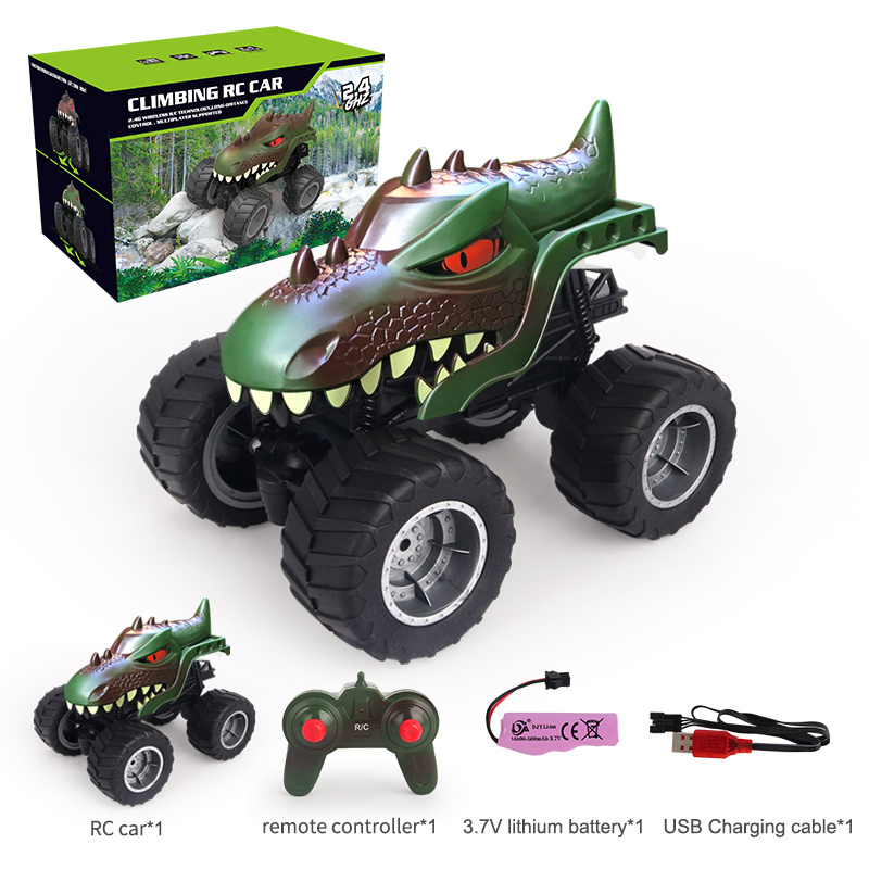 Stock now 2.4G Remote Control RC car for JJRC Q148 All Terrains Climbing Dinosaur Car With Battery RC Car