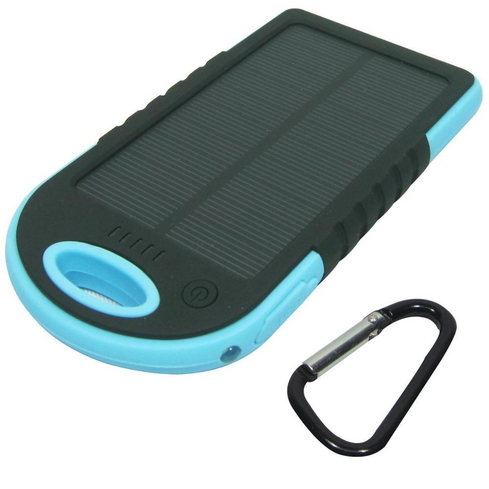 High Quality Portable Solar Panel Charger Waterproof Camping Two USB Outputs Smart Phone Solar Power Bank