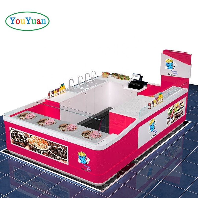 Portable beverage coffee modern juice bar counter ice cream shop kiosk counters and furniture bubble tea shop design