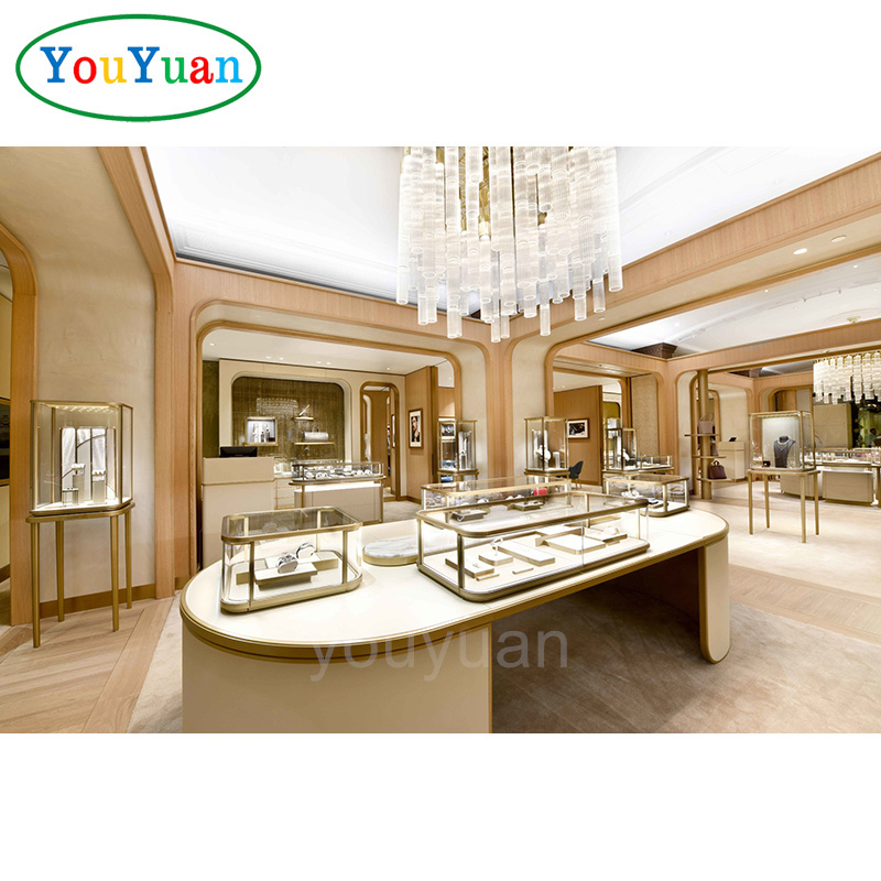 Used Watch kiosk mall jewelry display showcase jewelry wall display jewellery shop interior design ideas