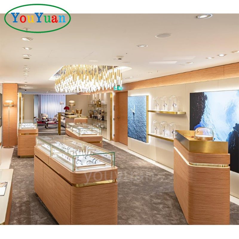 Used Watch kiosk mall jewelry display showcase jewelry wall display jewellery shop interior design ideas