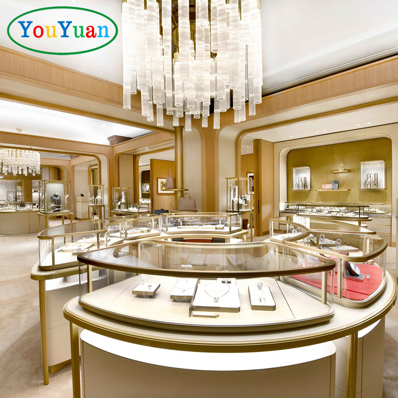 Used Watch kiosk mall jewelry display showcase jewelry wall display jewellery shop interior design ideas