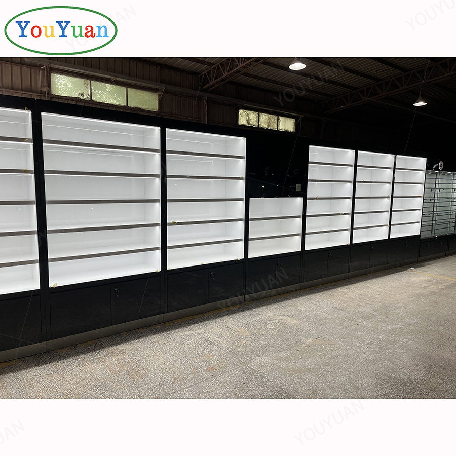 Retail Display Cases Used For Smoke Store Locking Showcase With Adjustable Shelves Best Glass Display Cabinets From China