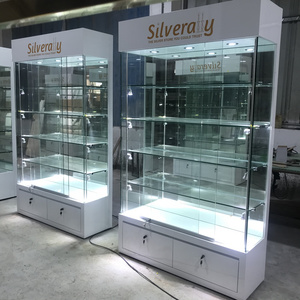 Boutique display cabinet and used glass showcases and display cases for jewelry showcase smoke shop display