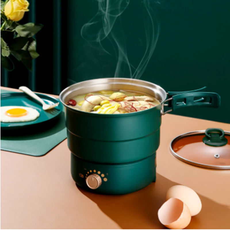 Fashionable And Creative Portable Folding Electric Boiling Pot Student Dormitory Split Electric Hot Pot