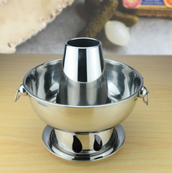 Fashion Simple Stainless Steel Traditional Pure Copper Charcoal Household Hot Pot