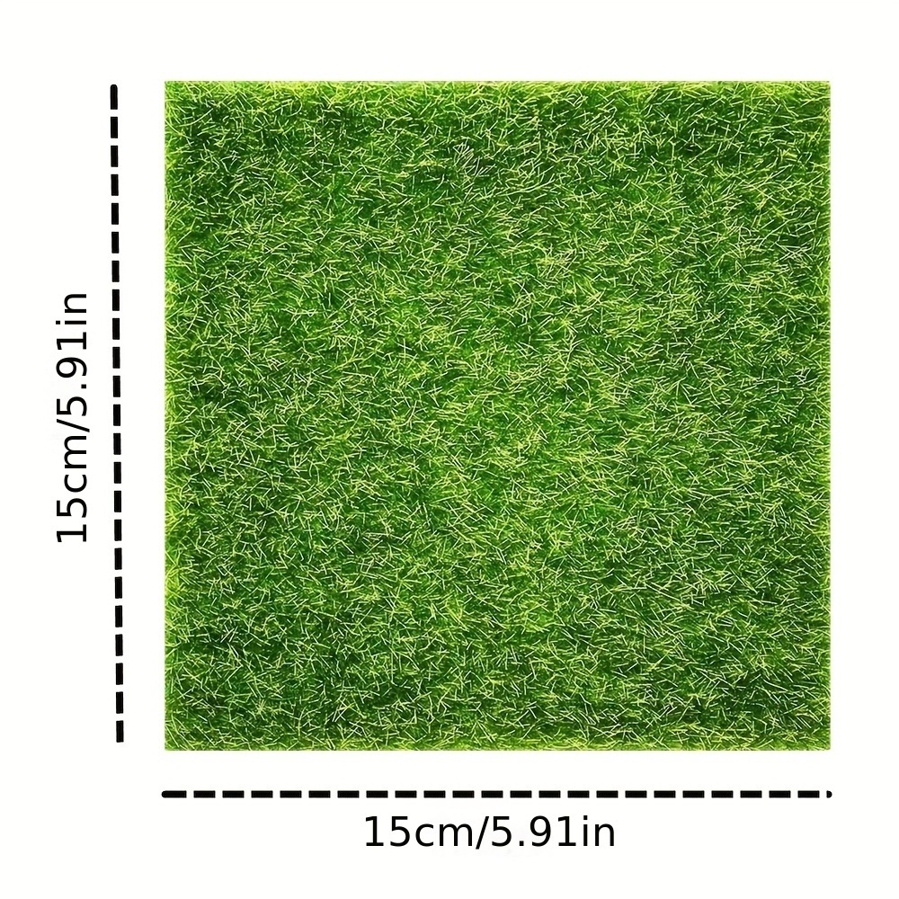 Yirong In Stock Turf Grass Create A Miniature Garden Oasis With 4 Packs Of 6x6 Artificial Grass For Crafts & Dollhouses!