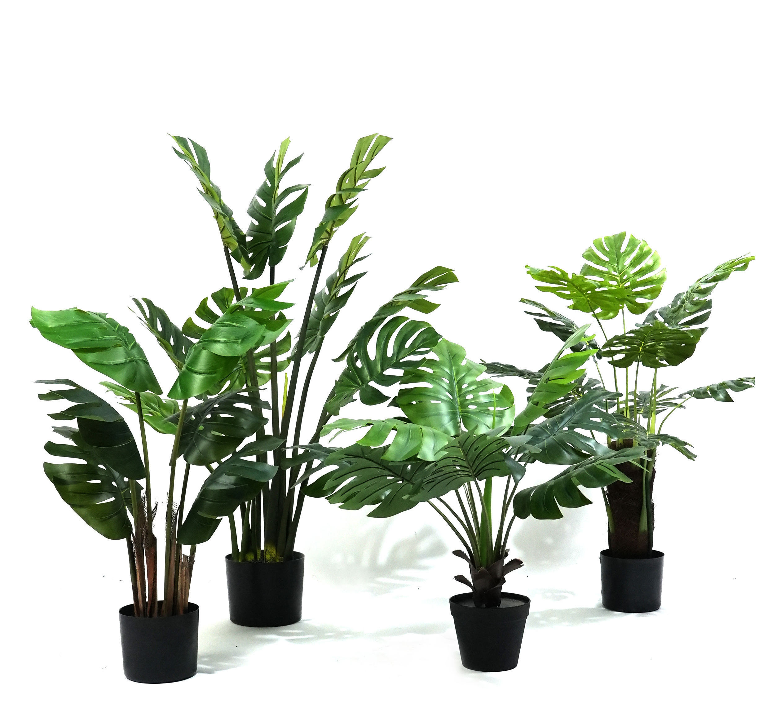 Ali Travelers Fake Palm Banana Tree Artificial Bonsai Plant Pot Faux Banana Leaf Tree For Home Office Wedding Simulation Decor