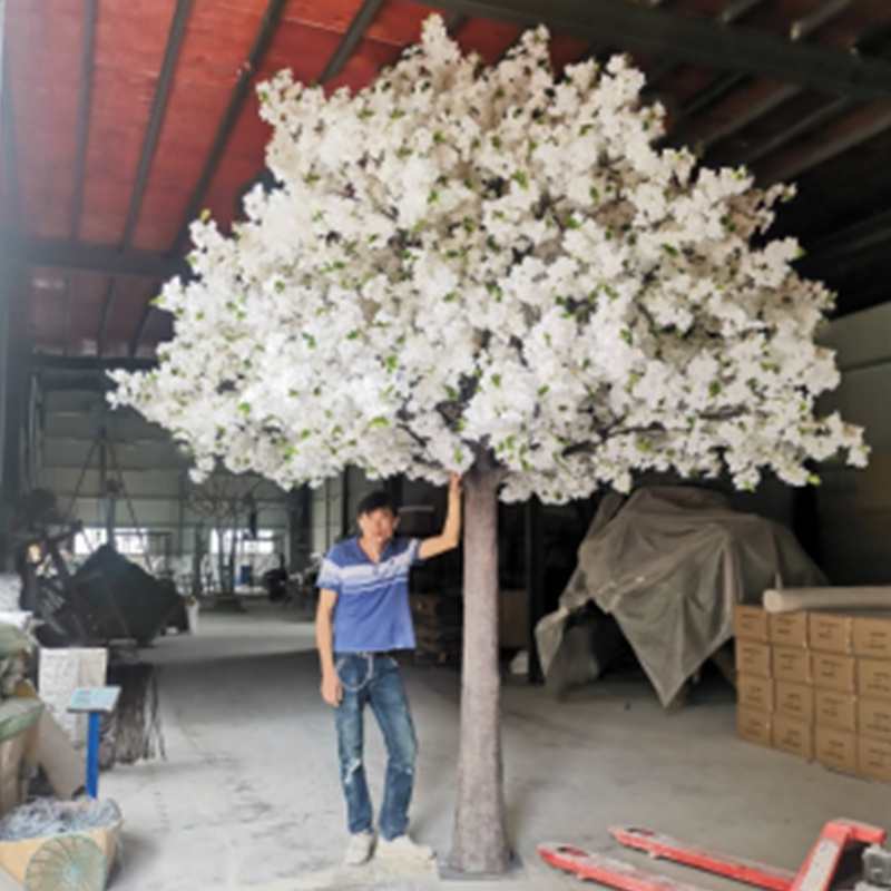 Customize Artificial Plant Flower Branches Cherry Blossom Tree Artifical Sakura Wedding Trees White Tree