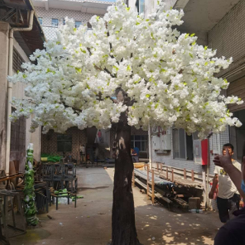 Customize Artificial Plant Flower Branches Cherry Blossom Tree Artifical Sakura Wedding Trees White Tree