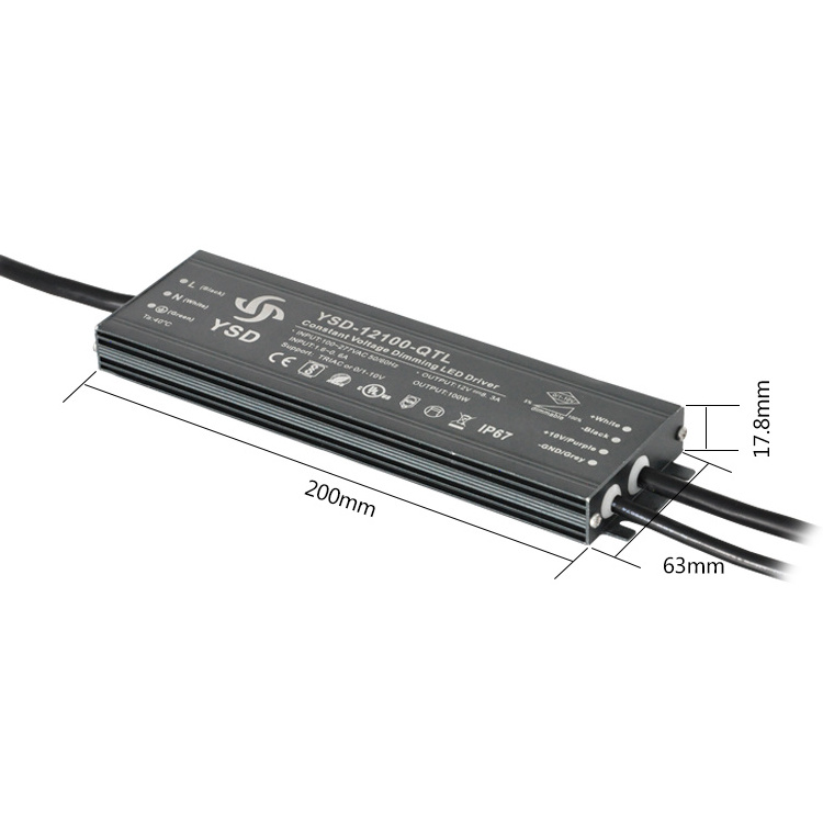 cUL Slim Driver 24V 300W 200W 100W IP20 Ultra Thin Indoor Switch Driver Triac 0-10V Dimmable LED Power Supply