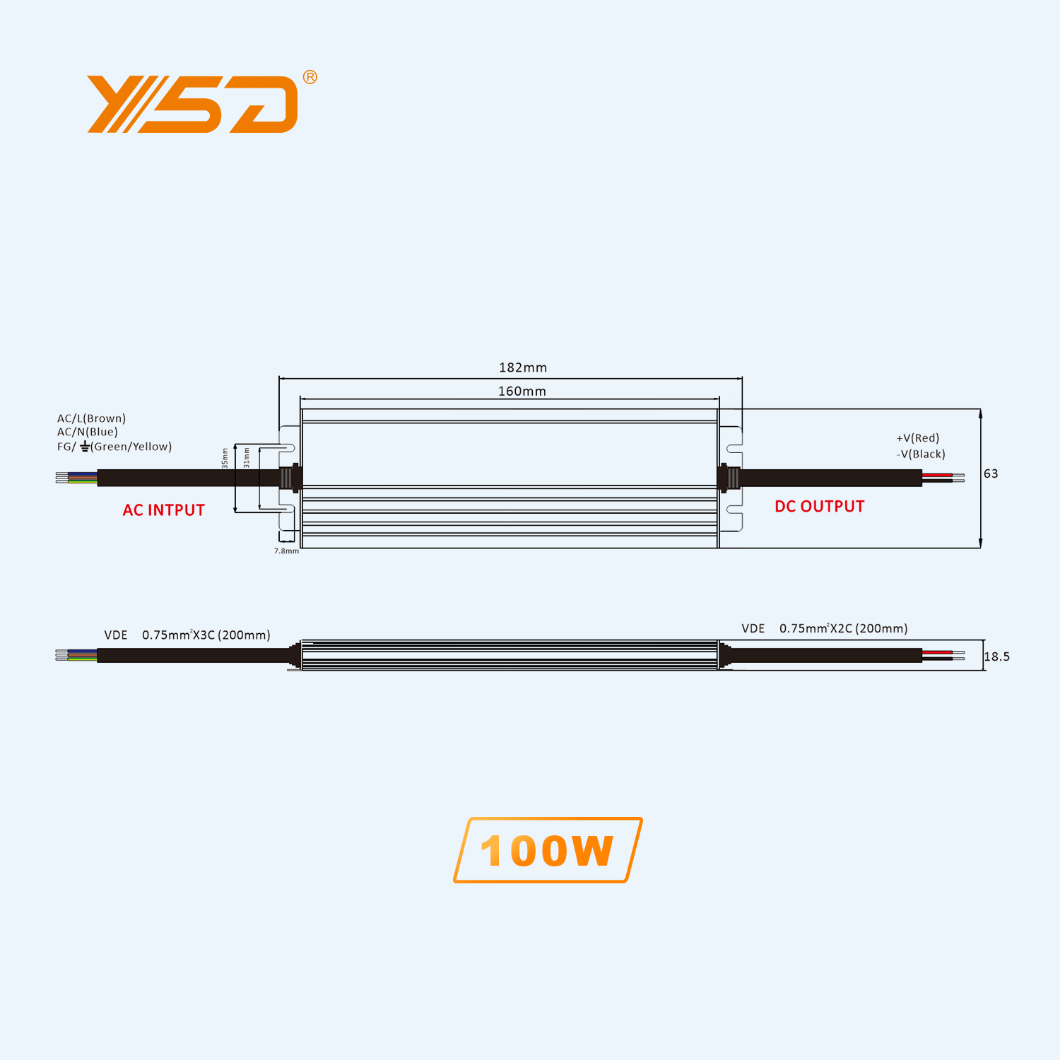 OEM Professional Manufacturer DC12V 24V IP67 Waterproof 10W  100W 200W 300W 400W 500W 600W led Power Supply Driver for ledstrip