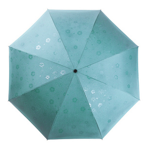 Japanese Creative Double-Layer C-Type Automatic Reverse Umbrella Business Style Water Blossoming Sunny Umbrella Custom Logo