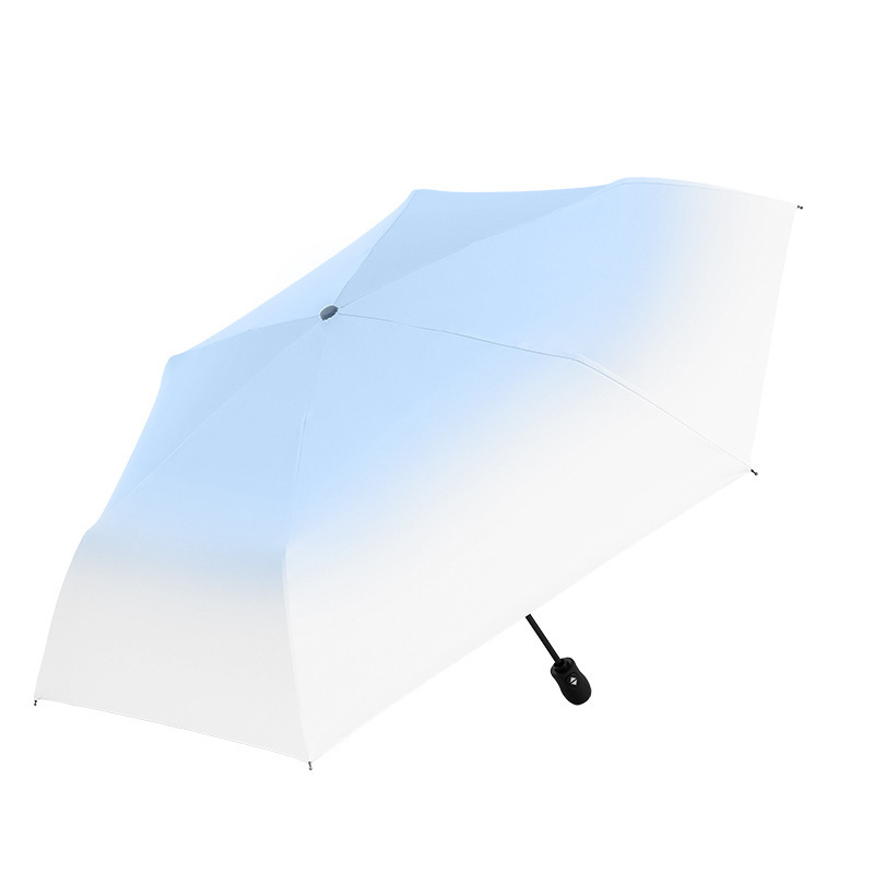 Ultra-Light Automatic Advertising Sunscreen Umbrella Three-Fold Business Style with 6K Panels Ultraviolet Protection for Adults