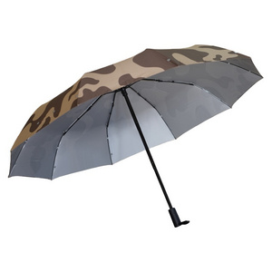 Creative Outdoor Three-Fold Anti-Spit Dust-Proof Umbrella 8K Hand-Open Raincoat Full Body Coverage Personalized Umbrella Logo