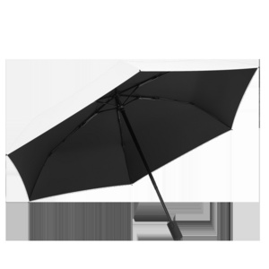 Continuously Collecting Ultra Light Automatic Umbrellas Compact Portable Black Rubber Sunshade Safety Push Pull Umbrellas