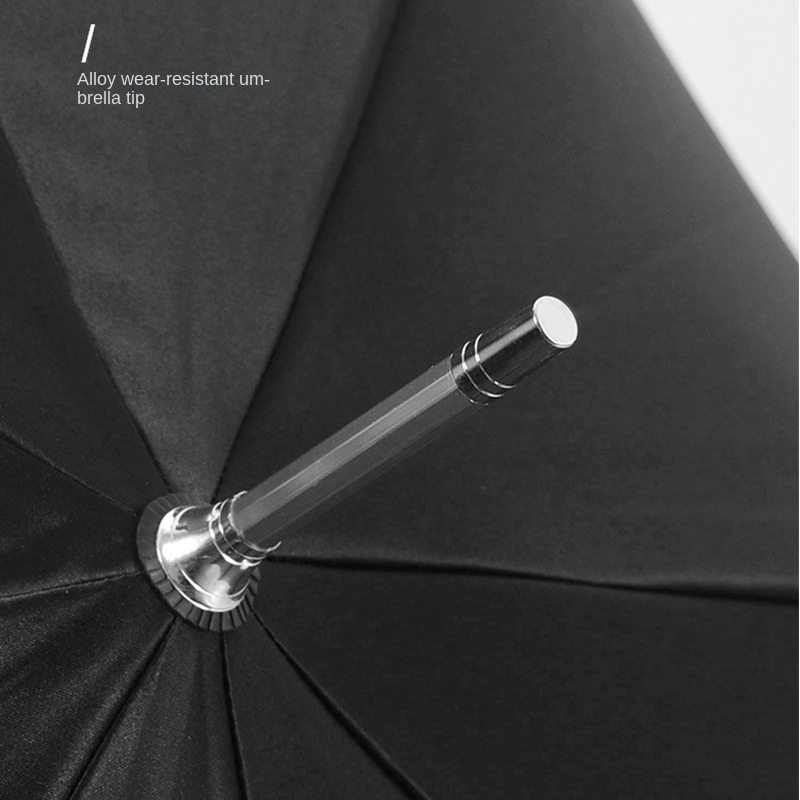 Light Luxury Alloy Fiber Straight Umbrella High-end Automatic Long-handle Umbrella Business Storm-resistant Golf Umbrella