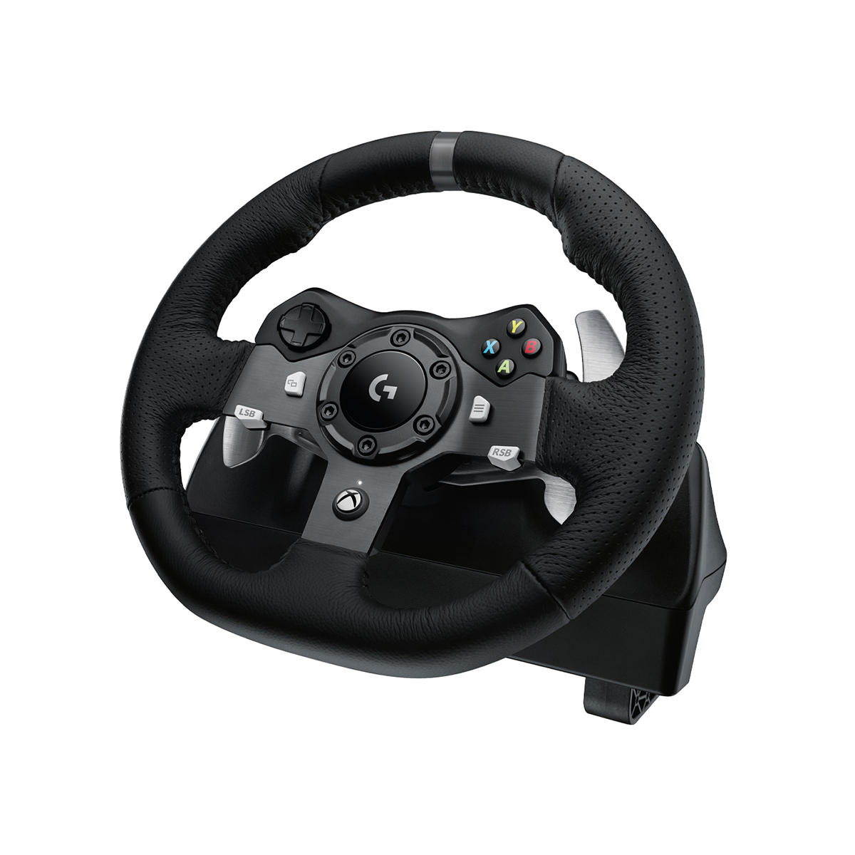 Logitech G920 Driving Force Racing Wheel and Floor Pedals, Real Force Feedback, Stainless Steel Paddle