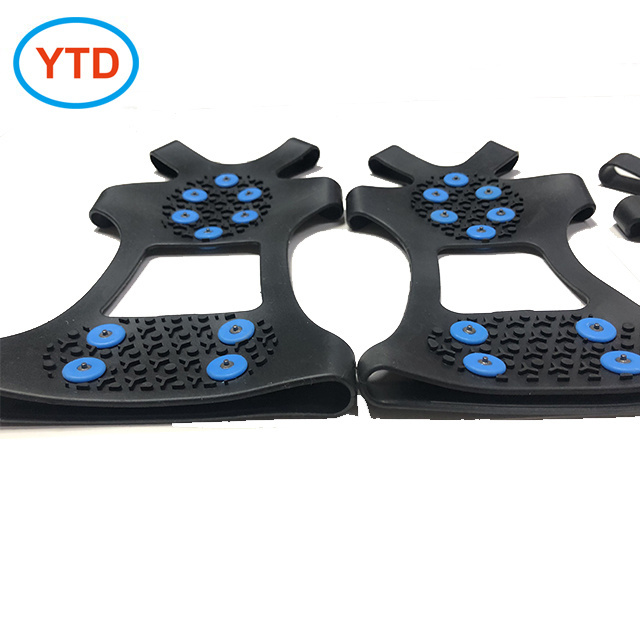 snow grips spikes adjustable slipon ice traction cleats  outsole non slip  snow chains for under shoes