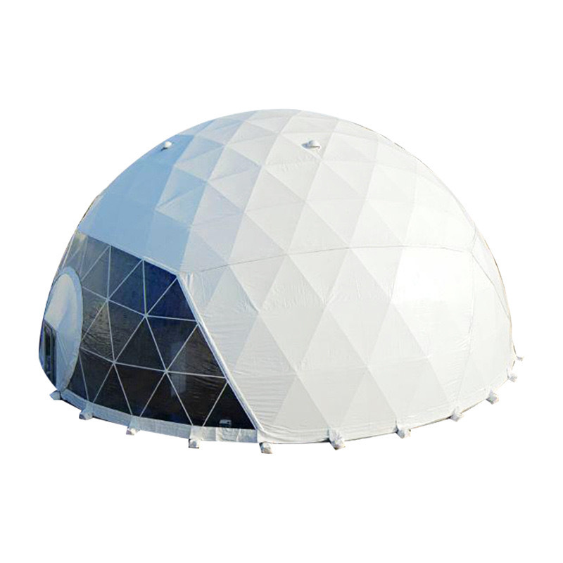 Luxury Hotel Waterproof Geodesic Dome Kit Glamping 6m Dome Tents House