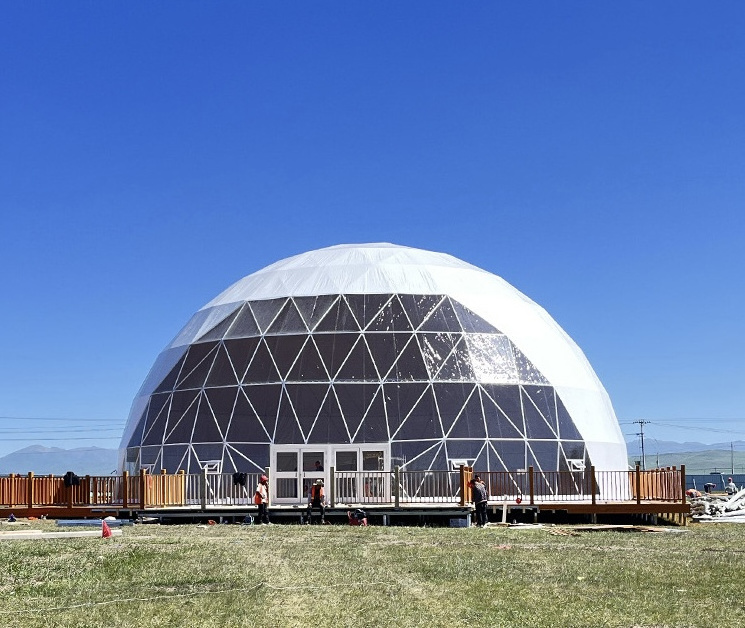 Waterproof 6m Glamping Geodesic Dome Tent For Resort