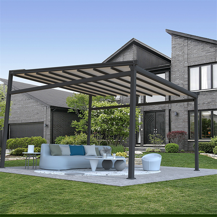 Y-TOP 2023 Electric swimming pool retractable roof gazebo with retractable roof terrace retractable roof