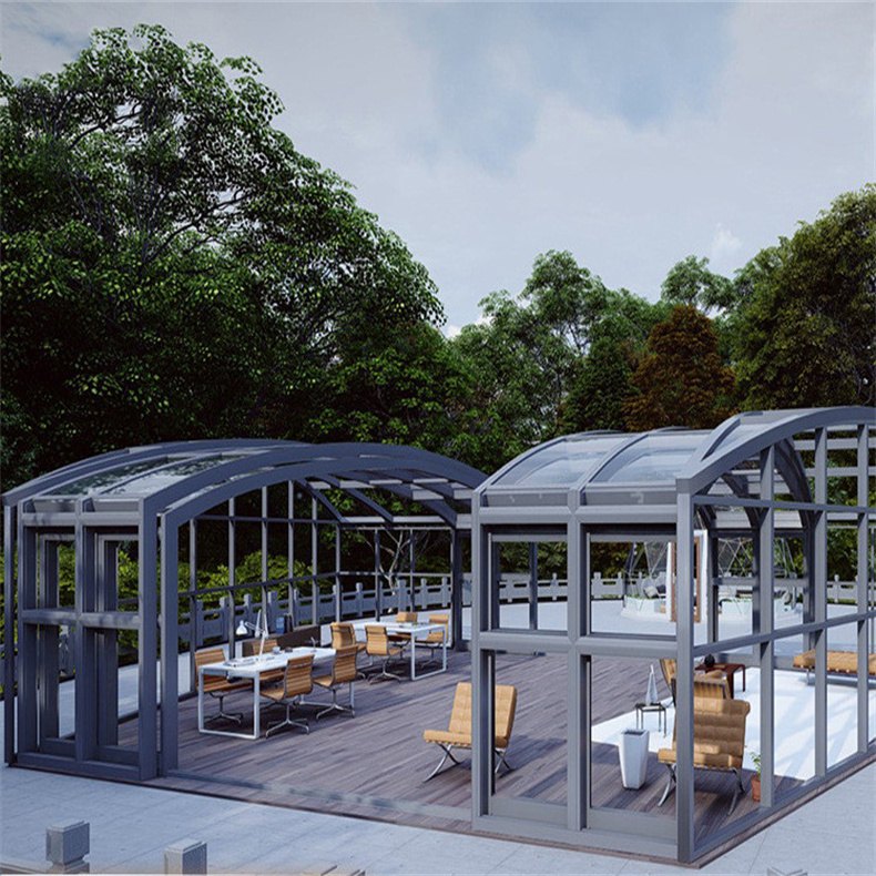 Y-TOP 2023 Glass extension sunroom enclosed gazebos or sunrooms extendable temporary sunroom