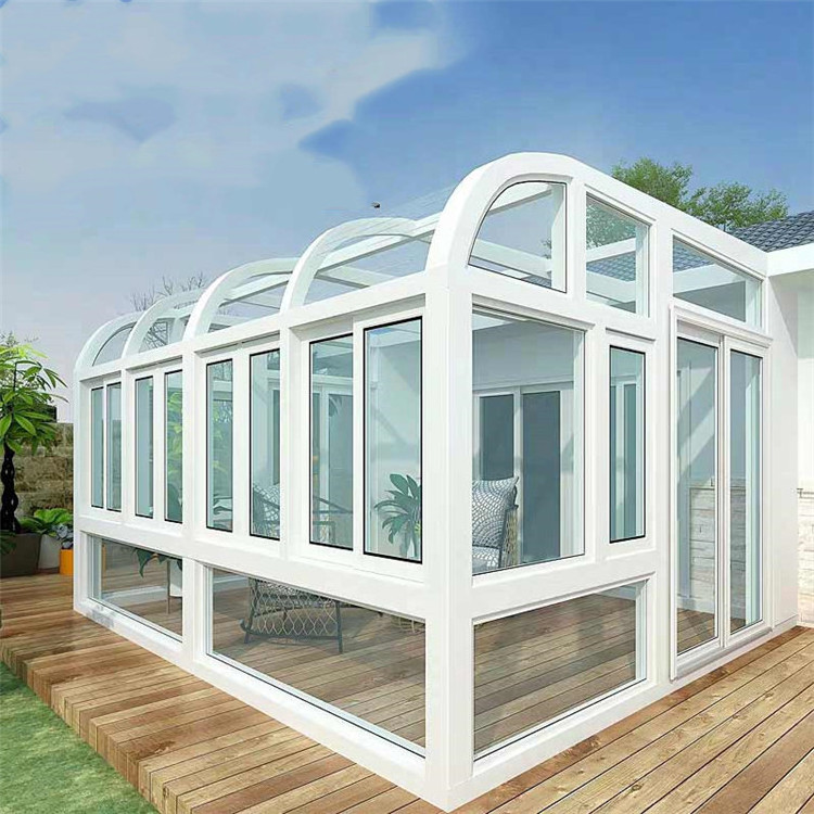 Y-TOP 2024 Glass house outdoor winter garden glass sunroom glass sunroom panels sunroom gazebo