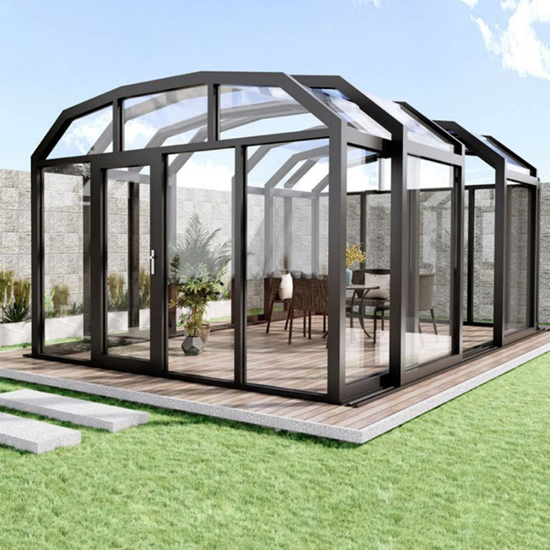 Y-TOP 2023 Detachable sunrooms glass houses prefabricated orangery greenhouse garden sunrooms & glass houses lowes sunrooms