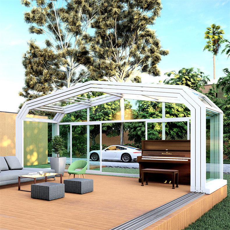 Y-TOP 2023  Impact resistance outdoor gazebo sunroom fabricated sunroom portable glass sunroom