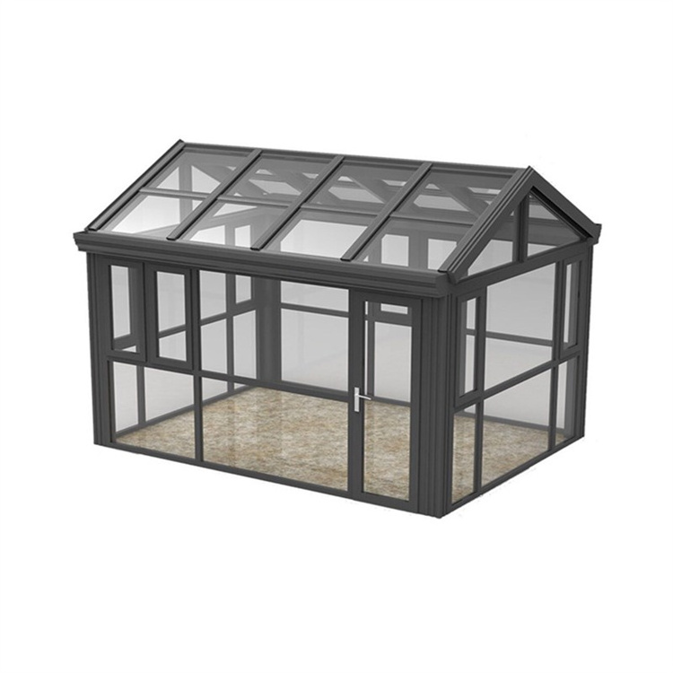 Y-TOP 2023 New design flat roof extendable sunroom glass sunroom glass garden house sunrooms