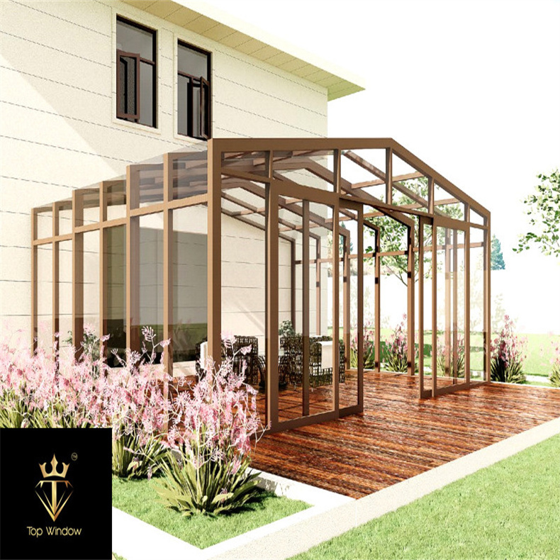 Y-TOP 2023  Impact resistance outdoor gazebo sunroom fabricated sunroom portable glass sunroom