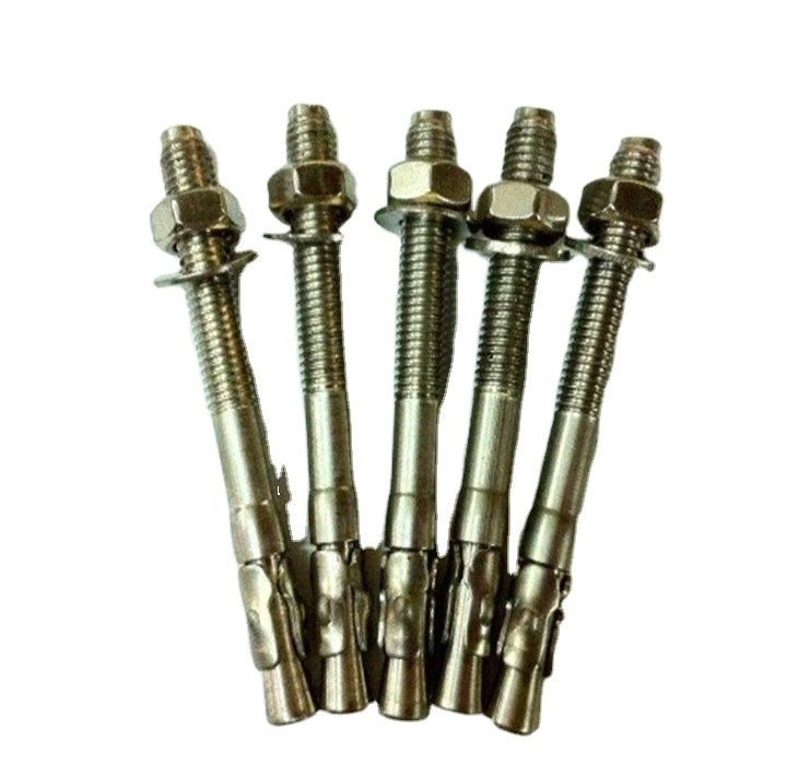 with type S clip with din125 washer Standard type of stainless steel wedge anchor  bolts