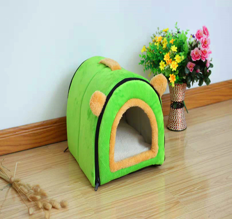 Uses Foldable Soft Warm Stuffed Animals Beds House Puppy Sleeping Mat Pad Pet Hooded Dog Bed Animal Covered Outdoor dog Bed