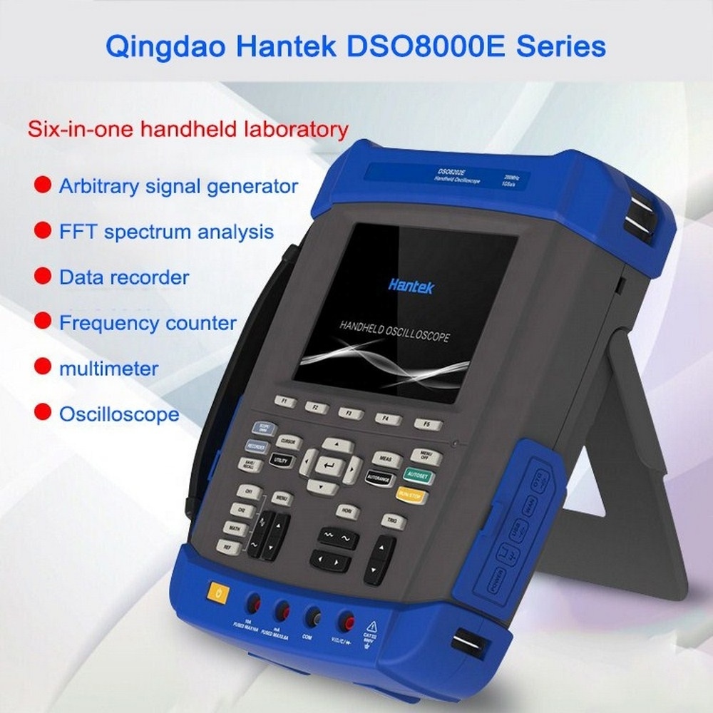 Hantek DSO8072E Digital Handheld Oscilloscope Scopemeter 2CH 70MHz 1 GSa/s Arbitrary Waveform Generator 25MHz DMM USB