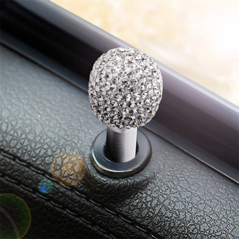 Bling Rhinestones Car Door Lock Knobs Bling Car Door Lock Pin Pull Rod Bolt Cover