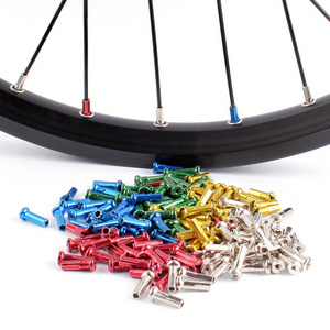 Bicycle Colorful Spoke Cap Aluminum Alloy 14G Spoke14mm Copper Nipples MTB Bike Parts Caps Cycling Spokes