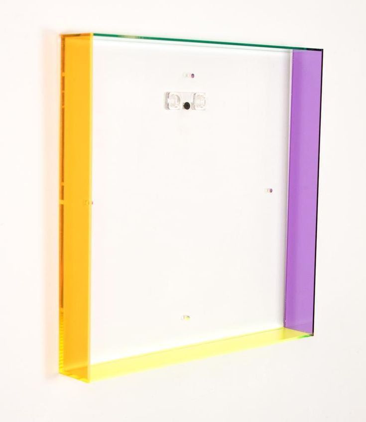 5x7 Neon Orange Neon Pink Desktop Acrylic Frame Fluorescent Lucite Base Box Shadow Frame Magnetic Floating Cadre Photo Frames