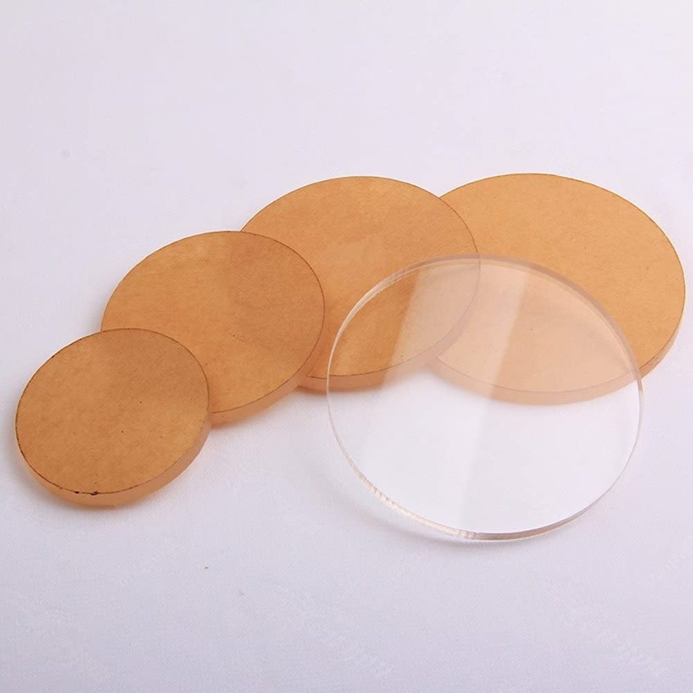 1/8 Inch Thick 12 Inch Diameter Clear Plexi Sheets Circle Blanks Plastic Disc Round Acrylic Sheet