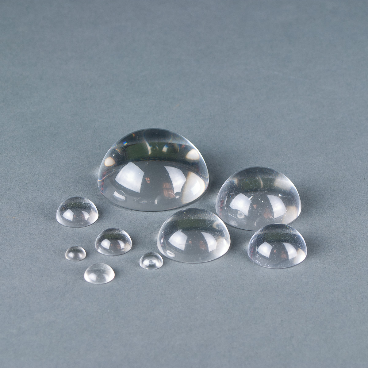 Solid Acrylic Half-Sphere Ball 33Mm Diameter Plexi Cabochon Polished Clear Perspex Half-Balls