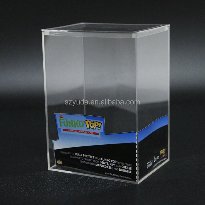 Auto Locking Acrylic Figure Box Stackable Acrylic Display Case Dust Protection Funko POP Protector