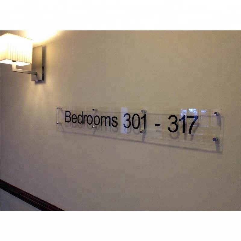 Printing Clear Acrylic Notice Board Personalized Wall Mounted Acrylic Perspex Opening Hours Time Sign Frame